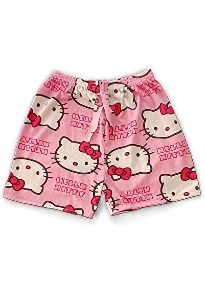 BUKADINCA Hello Kitty Desenli Yazlık Şort- BK1010004