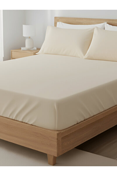 BEYLİNİ Elastic Bed Sheet Set with Pillowcases Cover Cotton Durable Tear-Resistant Single Double Size