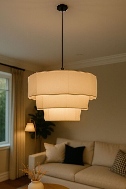 TIGEA Accessories BRİLLİANT ANTİK BETON GÖRÜNÜMLÜSARKIT AVİZE SALON/ MUTFAK/ ...