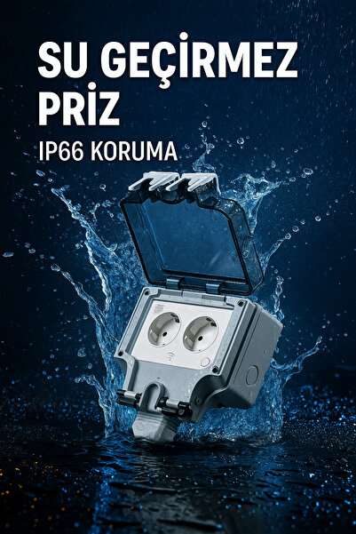Nexo Dış Mekan Wifi Priz Çift Kutup (IP66)