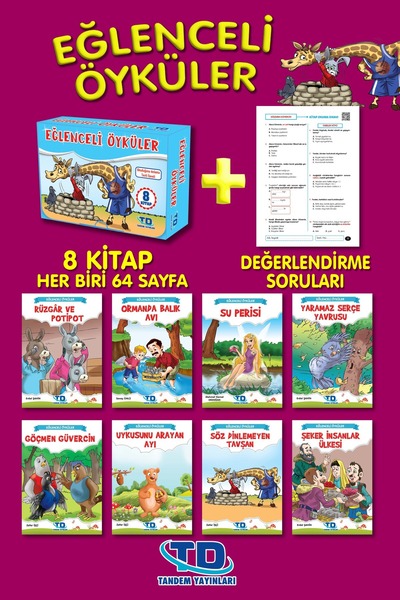 Tandem Yayınları 3. Ve 4. Sınıflar Için Eğlenceli Öyküler 8 Kitap Kutulu Set