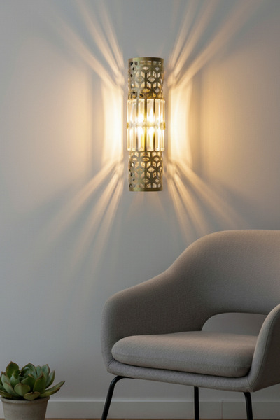 nazarium Star Aplik Eskitme, Pilli Aplik, Anahtarlı, Pilli Elektrikli Ledli Duvar Aplik, Gece Lambası