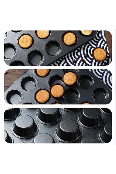 Chavin 24-Piece Carbon Steel Muffin Cupcake Cake Baking Set - Cin801Sy