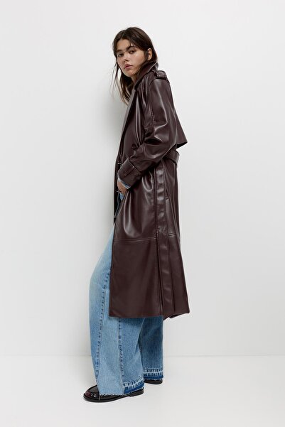 Pull & Bear Suni deri trençkot