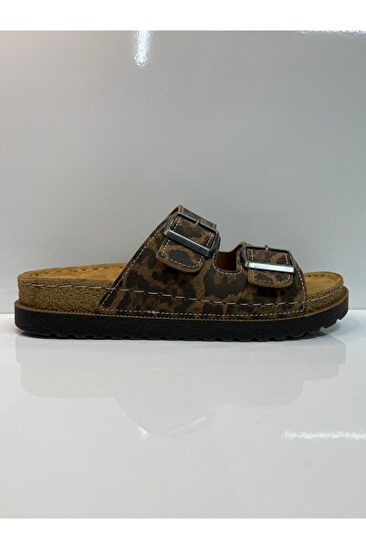 MODVALU Leopard Leather Women's Slippers