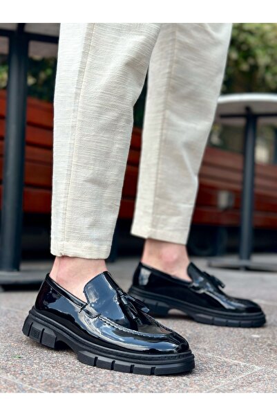 BOA Ba0240 Tasseled Patent Leather Classic High Sole Casual Men's Shoes