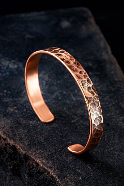 Otto Man Steel Jewelry Kadın Erkek Saf Dövme Bakır El İşçiliği Grift Kelepçe ...