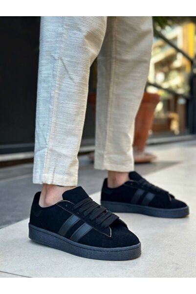 BOA Ba0235 Two Stripes Black Sole Men's Casual Shoes