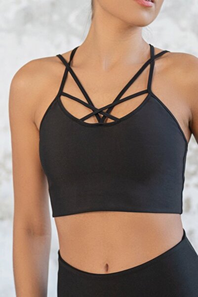 Alışveriş Sokağı Αθλητικό μπουστάκι από ύφασμα κατάδυσης με λεπτομέρεια από κ...