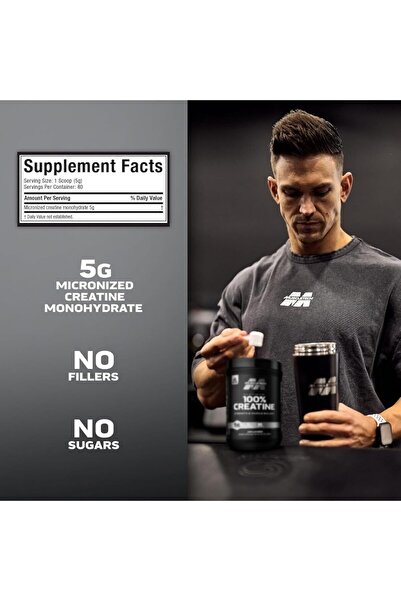 MUSCLETECH Platinum 100% Pure Micronized Creatine Monohydrate for Muscle Strength – Unflavored(400g)