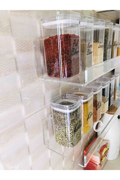 NOBELL Takı Oje Baharatlık Düzenleyici Pleksi Raf Genişlik 40 Cm X 10 Cm // 1 ADET//