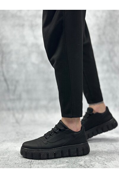 BESKAR Ba0666 Boa Black Casual Men's Shoes – Soft Insole