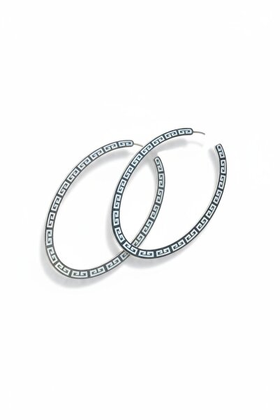 maia أقراط هوب البيضاوية