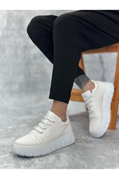 BESKAR BA0666 BOA Білі повсякденні чоловічі черевики – комфортна хода