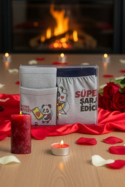 modacix Sevgiliye Hediye Süper Şarjedici 2li Sevgili Kombinleri,iç Giyim Baksır, Doğum Günü,sevgililer Günü