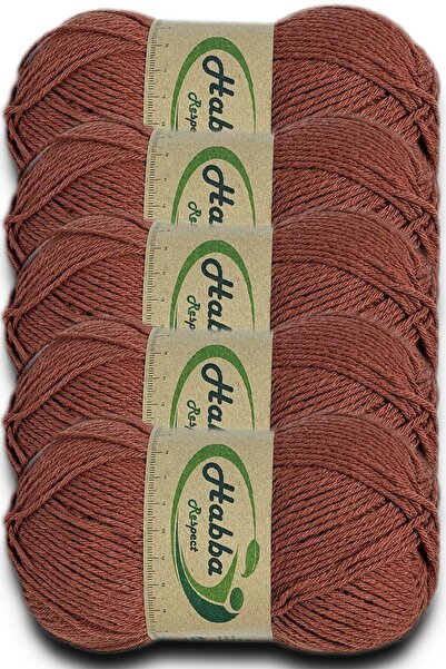 habba respect خيوط حبا أكريليك 5 قطع -1603-قرفة- خيوط حياكة اقتصادية فائضة للتصدير