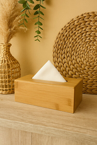 Mottogo Bamboo Napkin Holder Wipes Box