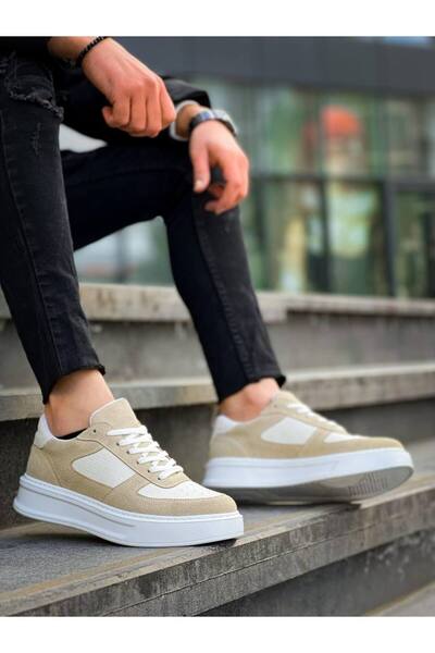 BESKAR KB X8 Beige Suede Casual Unisex Παπούτσια – Ελαφριά κατασκευή