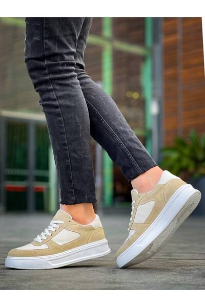 BESKAR KB X8 Beige Suede Casual Unisex Παπούτσια – Ελαφριά κατασκευή