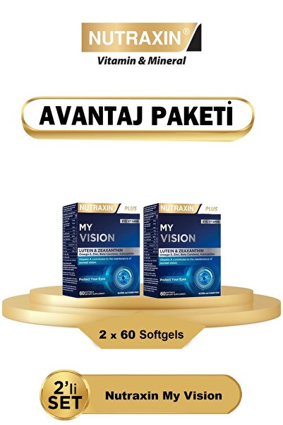 Nutraxin My Vision Eyes Vitamin 60 Soft Jel - 2 Adet