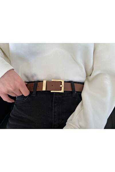 Fiori Дамски колан с квадратна катарама, колан за панталони, колан за яке, колан за рокля