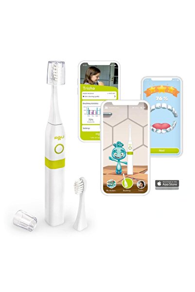 AGU BABY Akıllı Çocuk Diş Fırçası–Öğretici Uygulamalı, Telefon Bağlantılı, Şa...