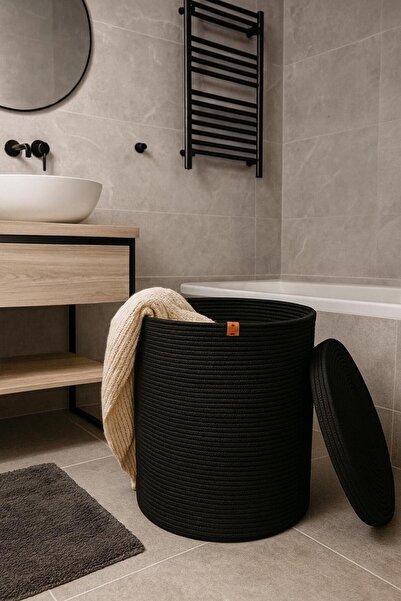 ModaCardin Καλάθι από γιούτα και ψάθινο - Μπάνιο, βρώμικο και καλάθι παιχνιδι...