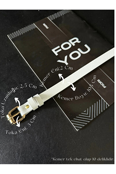 Fiori Thin Women's Belt Waist Belt with Square Buckle, Dress Belt, Skirt Belt, Trouser Belt