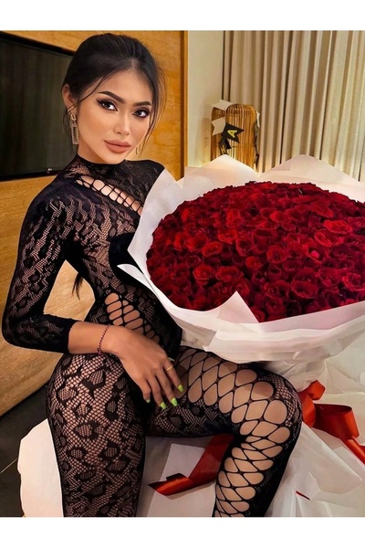 Bernato Panthera Allure Women's Leopard Detailed Fancy Nightgown