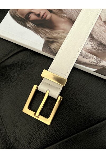 Fiori Curea de damă cu punte cu cataramă pătrată, centură pantaloni, centură jachetă, centură rochie