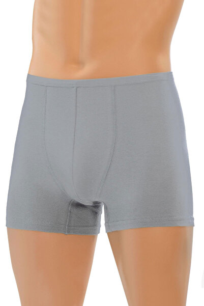 Öts Erkek Gri Düz Modal Boxer