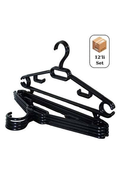 Huub Hanger Collection 12 Adet Plastik Organizer Askı, Plastik Askı, Elbise A...