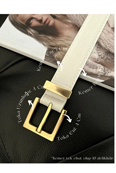 Fiori Curea de damă cu punte cu cataramă pătrată, centură pantaloni, centură jachetă, centură rochie