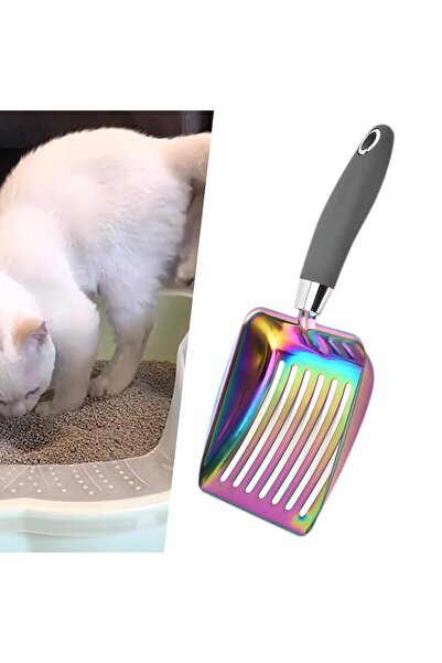Golden cat Cat Litter Scoop, Sifting Kitten Waste Lifter for Kitty Rabbits Pets Supplies, Multi Color