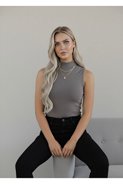 hashtag Жіночий боді без рукавів VİSKON Боді з коміром