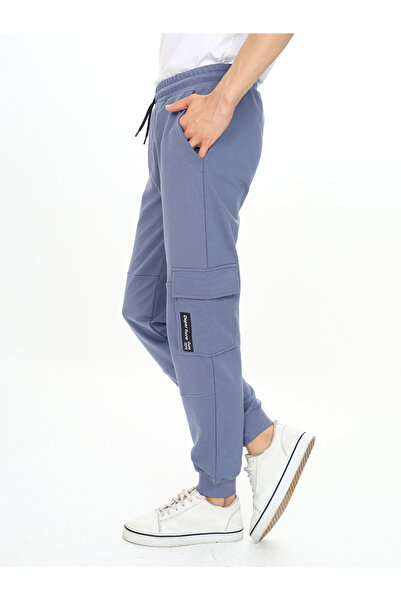 Denokids Erkek Çocuk Koyu Gri Cepli Eşofman Altı