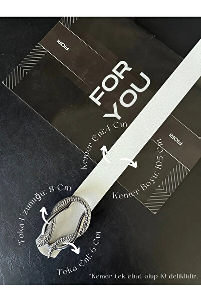 Fiori Snake Silver Buckle Women's Trouser Belt, Coat Belt, Dress Belt, Shirt Belt