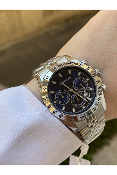 Reward chaperone marka çelik gümüş renk su geçirmez Erkek kol saati