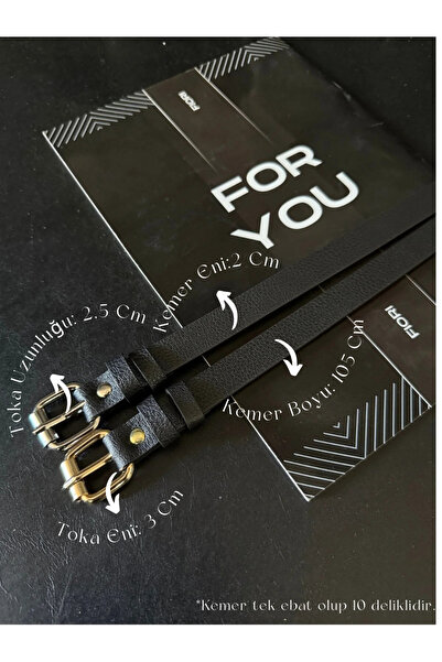 Fiori 2’li Kare Tokalı ince Kadın Kemeri Bel Kemeri,Elbise Kemeri,Etek Kemeri...