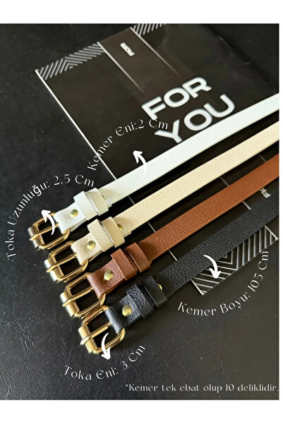 Fiori Curea subțire pentru femei cu cataramă pătrată din 4 piese, curea pentr...