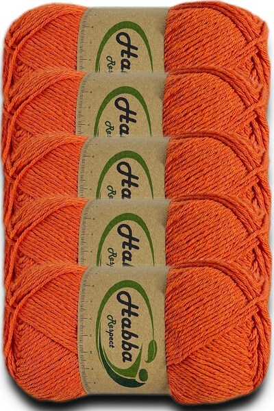 habba respect Habba Acrilic 5 bucăți -1708-Portocaliu- Export Surplus Firea economică de tricotat manual