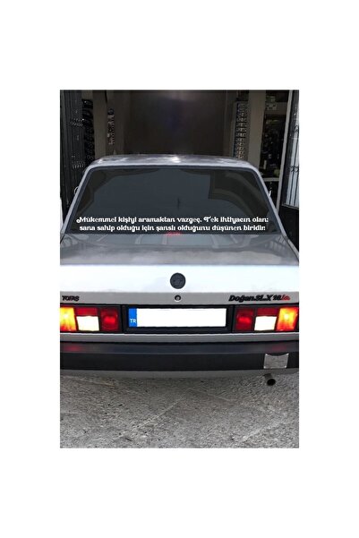 habune Araba Cam Yazı Sözleri Uzun Sticker - Ticari - Servis - Dolmuş -panelv...