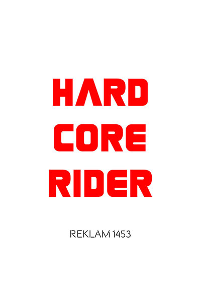 pınaxar Hard Core Rider Auto Glass Special New Sticker Red 20*17 cm