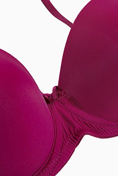 Wonna Σετ μικροσουτιέν και εσώρουχα χωρίς ίχνη - Push Up Padded - 2069 - Φούξια