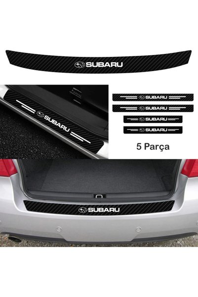 pınaxar Accessory Auto Tie And Door Sill Sticker Set Carbon Compatible For Su...