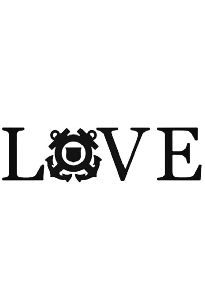 pınaxar Love Coast Guard Sticker Car Auto Rigging Wall Sticker 20 Cm
