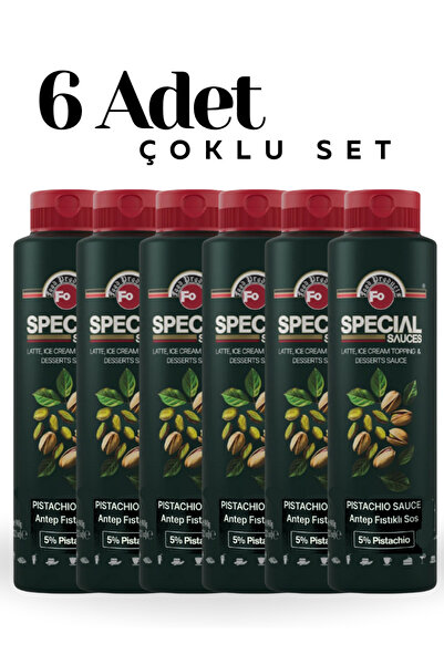 FO Antep Fıstıklı (Pistachio) Sos %5 Antep Fıstıklı Topping Sos x 6 Adet