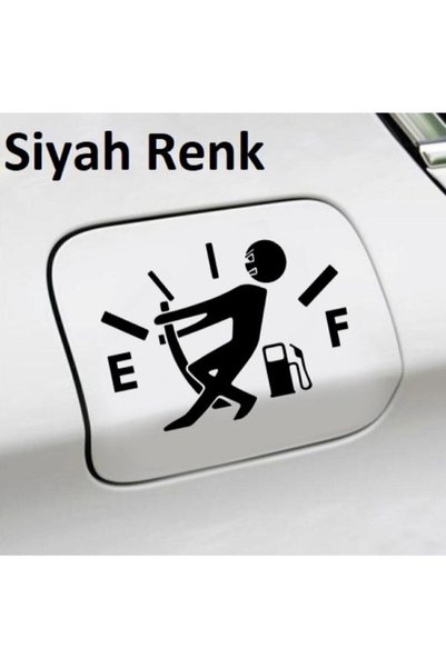 pınaxar Black Car Fuel Tank Cover Sticker Car Sticker Auto Sticker 13cmx9,5cm
