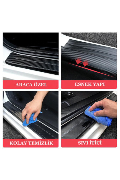 pınaxar For Dodge Nitro Custom New Compatible Accessory Auto Door Sill Custom...