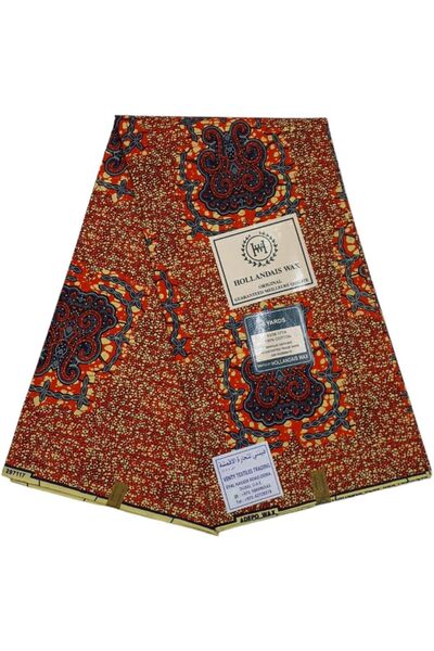 Generic قماش أفريقي 100% قطن مطبوع عليه أنقرة، 6 ياردات، أفضل تصميم جديد جميل متعدد الألوان، أحدث تصميم